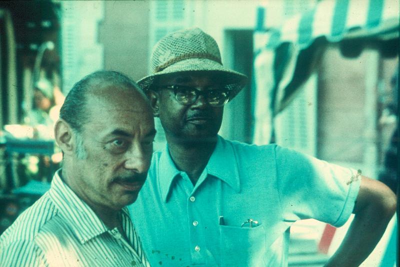 1976-039.jpg - Bernie Privin - Al Cobb off stage 1976 (Foto Diethelm Schäffner)