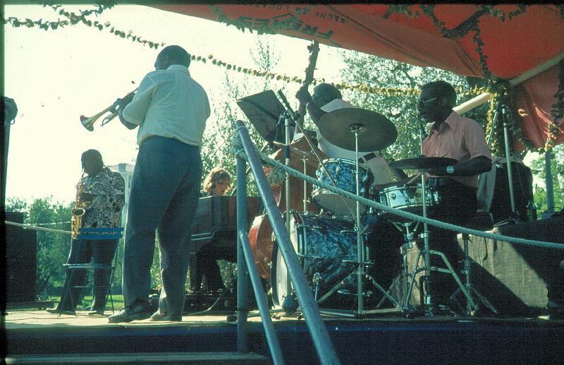 1976-080.jpg - 1976 "The World Is Waiting For The Sunrise" Benny Waters, Francis Williams, Bob Barton (replaces George Wein), Arvell Shaw, Oliver Jackson