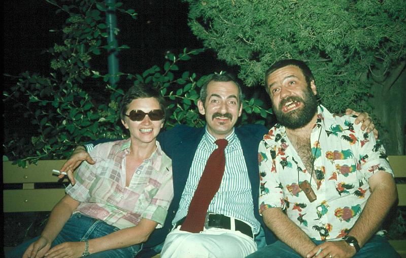 1977-071.jpg - 1977 Kenny Davern & Tilly & Axel Melhardt off-stage