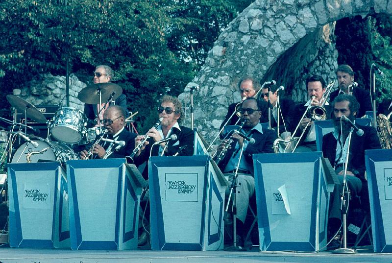 1979-079.jpg - 1979 Arena Stage
NYRC; Rosengarden, Johnson, Wilber, Zwerin, Turney, Sudhalter, Bert, Maxwell, Lawrence