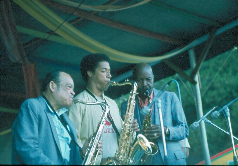1981-22.jpg - 1981 Arnett Cobb, Paul Berner (?), Eddie Vinson