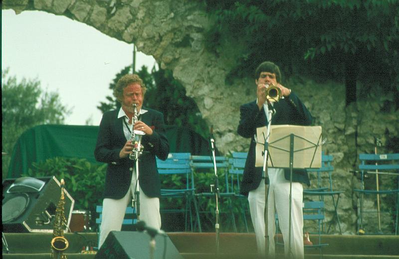 1983-037.jpg - 09.07.1983 Arena Stage
"Bob Wilber & The Bechet Legacy":
Bob Wilber, Randy Sandke