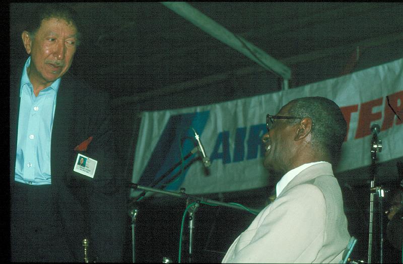 1983-079.jpg - 10.07.1983 Dance Stage
Doc Cheatham, Jabbo Smith