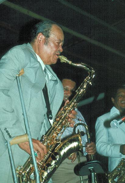 1983-098.jpg - 11.07.1983 Dance Stage
Arnett Cobb, Britt Woodman, Illinois Jacquet