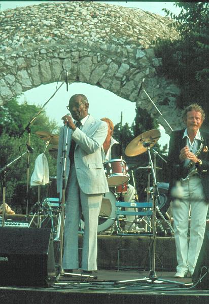 1983-117.jpg - 14.07.1983 Arena Stage
"Bob Wilber & The Bechet Legacy":
Jabbo Smith, Butch Miles, Bob Wilber
