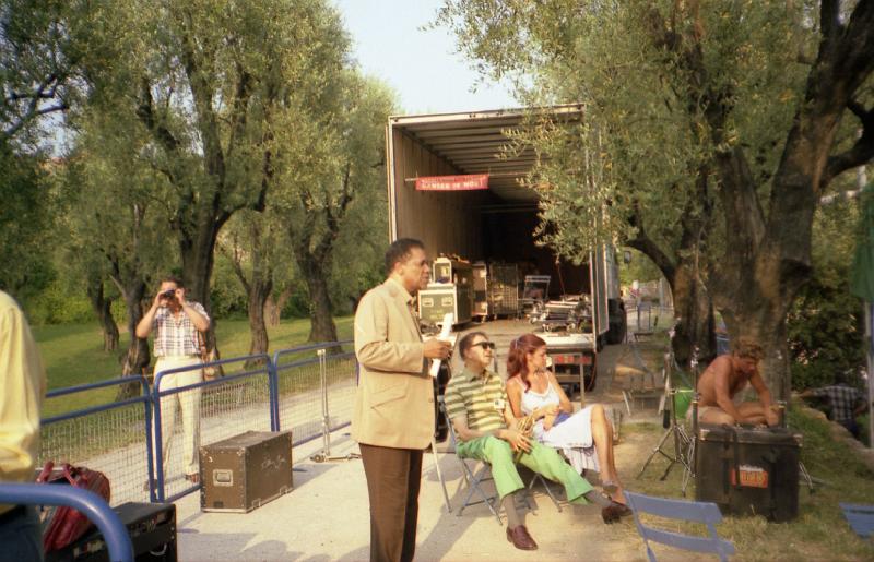 1983-187.jpg - 1983 John Lewis - Doch Cheatham off-stage