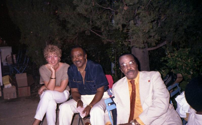 1984-055.jpg - 1984 Lindy - 'Sweets' - Buddy Tate off-stage