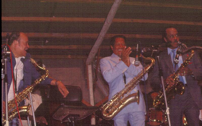 1984-211.jpg - 1984 "The Texas Tenors":
Arnett Cobb, Illinois Jacquet, Buddy Tate