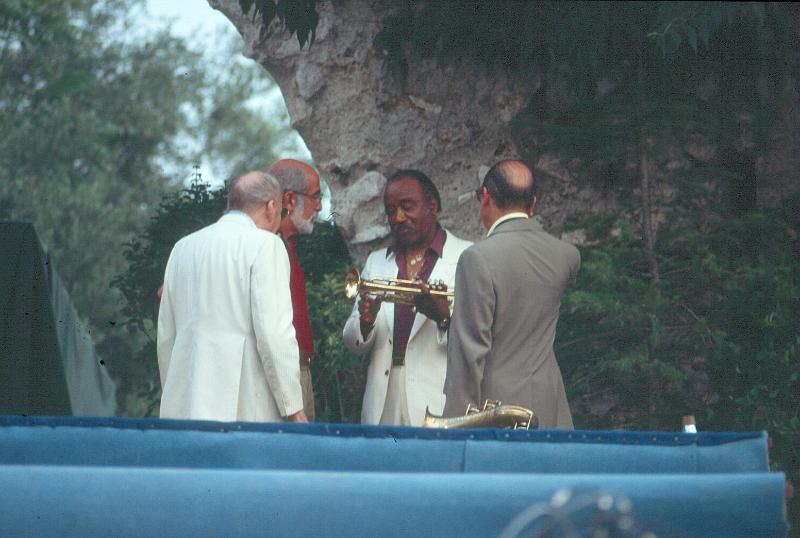 1985-06.jpg - 10.07.1985 Arena Stage,
Woody Herman All Stars: Woody Herman, N.N., Sweets Edison, Al Cohn