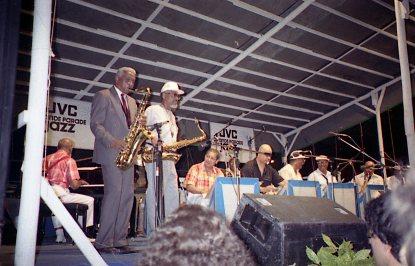 1991-06.jpg - 1991 N.N. (p), Sonny Stitt, Billy Mitchell, Britt Woodman, Nicolas Peyton, Clark Terry, N.N., Red Holloway (as), N.N. (tb)